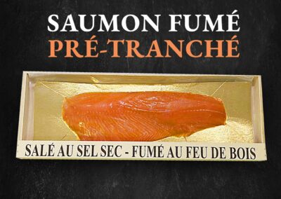 Saumon fumé pré-tranché main